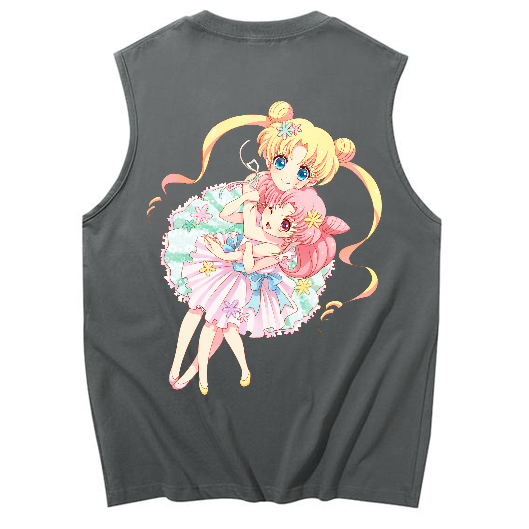 （画像用） 美少女戦士セーラームーン 愛野 美奈子 あいの みなこ Sailor Moon Aino Minako コットン100％タンクトップ（背面プリント）